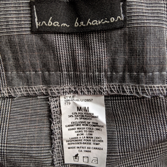 Urban Behavior glen plaid shorts - Picture 3 of 3